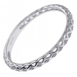 Bague Jonc ajouré en Argent 925 rhodié