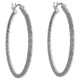 Boucles d'oreilles créoles torsadées 30mm en Argent 925