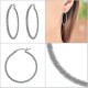 Boucles d'oreilles créoles torsadées 30mm en Argent 925