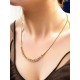 Collier Coeurs en Acier inoxydable et Zircones