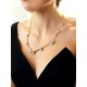 Collier en Acier inoxydable et Zircones